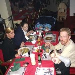 het kerst eten met hermann en gaby 25-12-2004